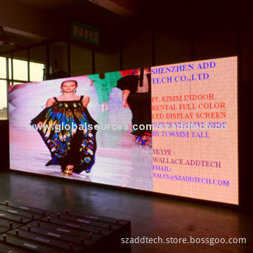 P7.62mm LED Panels, Aluminum Cabinet for Indoor Rental Use